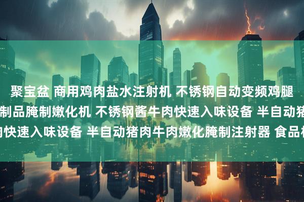 聚宝盆 商用鸡肉盐水注射机 不锈钢自动变频鸡腿盐水注射设备 全自动肉制品腌制嫩化机 不锈钢酱牛肉快速入味设备 半自动猪肉牛肉嫩化腌制注射器 食品机械