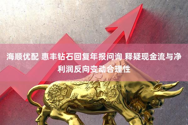 海顺优配 惠丰钻石回复年报问询 释疑现金流与净利润反向变动合理性